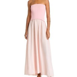 SOLID & STRIPED Strapless Light Pink Dress